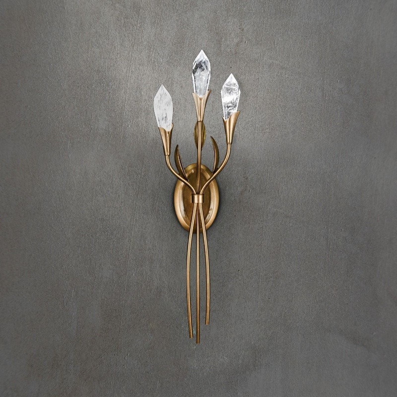 Schonbek S2428-26OH Secret Garden LED Wall Sconce, French Gold