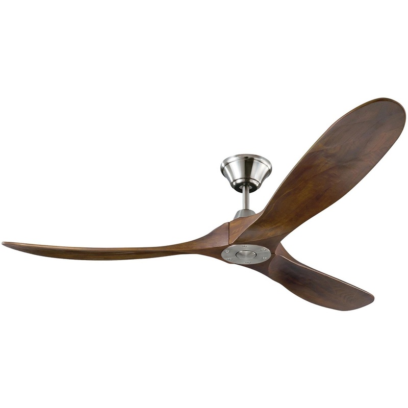 Visual Comfort Fan 3MAVR60BS Maverick 60" Ceiling Fan, Brushed Steel