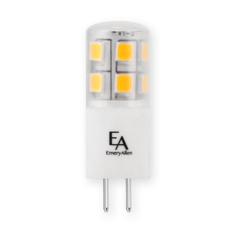 EmeryAllen EA-G4-1.5W-001-279F G4 Bi Pin Base (G4) 12V, 1.5W, 2700K, 150 Lumens