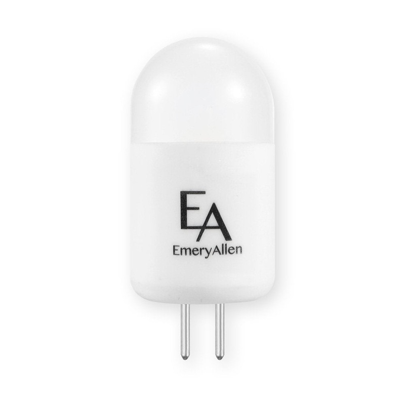 EmeryAllen EA-G4-2.5W-COB-279F G4 Bi Pin Base (G4) 12V, 2.5W, 2700K, 225 Lumens