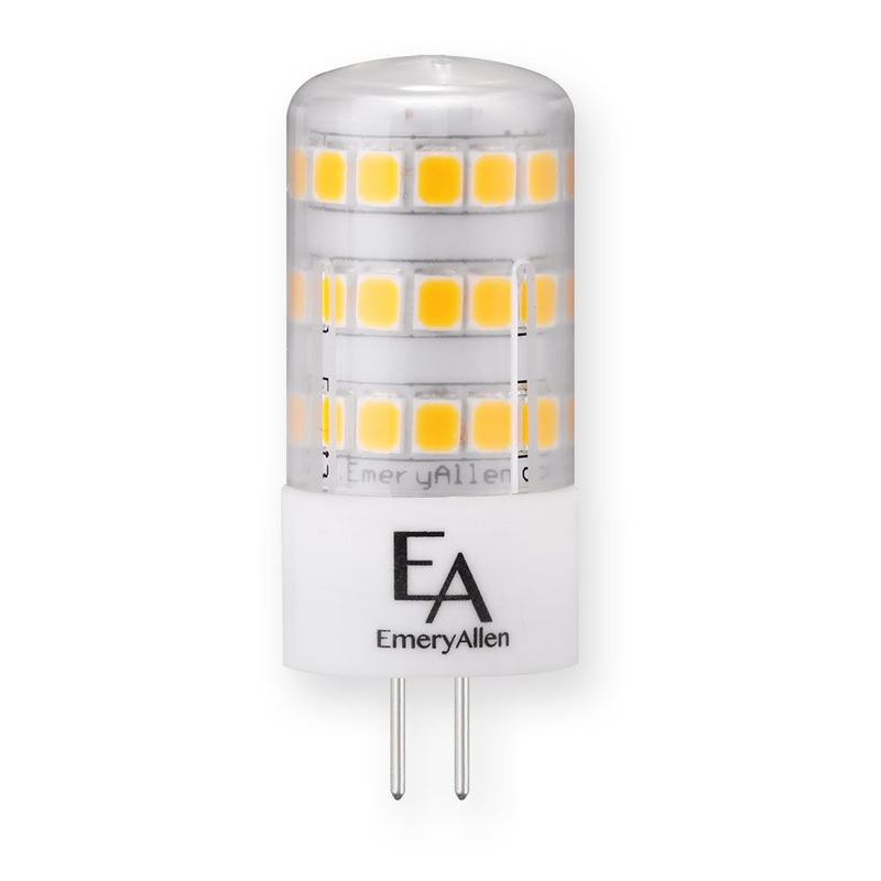 EmeryAllen EA-G4-4.0W-001-279F G4 Bi Pin Base (G4) 12V, 4W, 2700K, 425 Lumens