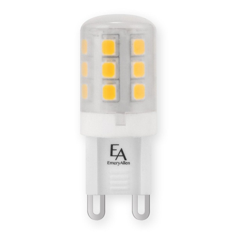 EmeryAllen EA-G9-2.5W-001-279F-D G9 Bi Pin Base (G9)120V, 2.5W, 2700K, 250 Lumens