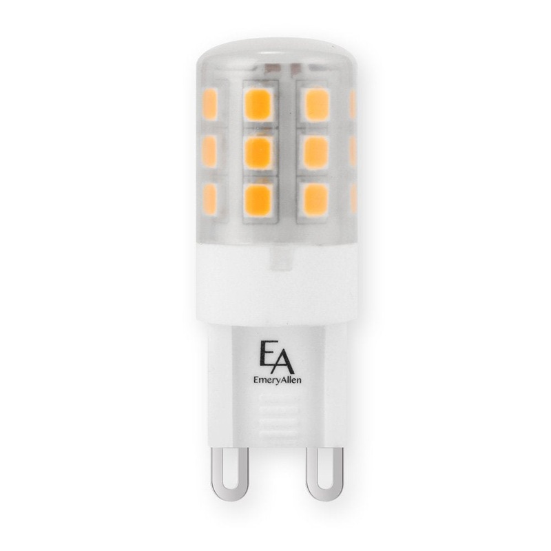 EmeryAllen EA-G9-3.0W-001-279F-D G9 Bi Pin Base (G9)120V, 3W, 2700K, 300 Lumens