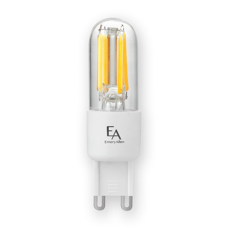 EmeryAllen EA-G9-3.5W-FIL-3090-D G9 Bi Pin Base (G9) 120V Filament Bulb, 3.5W, 3000K, 100 Lumens