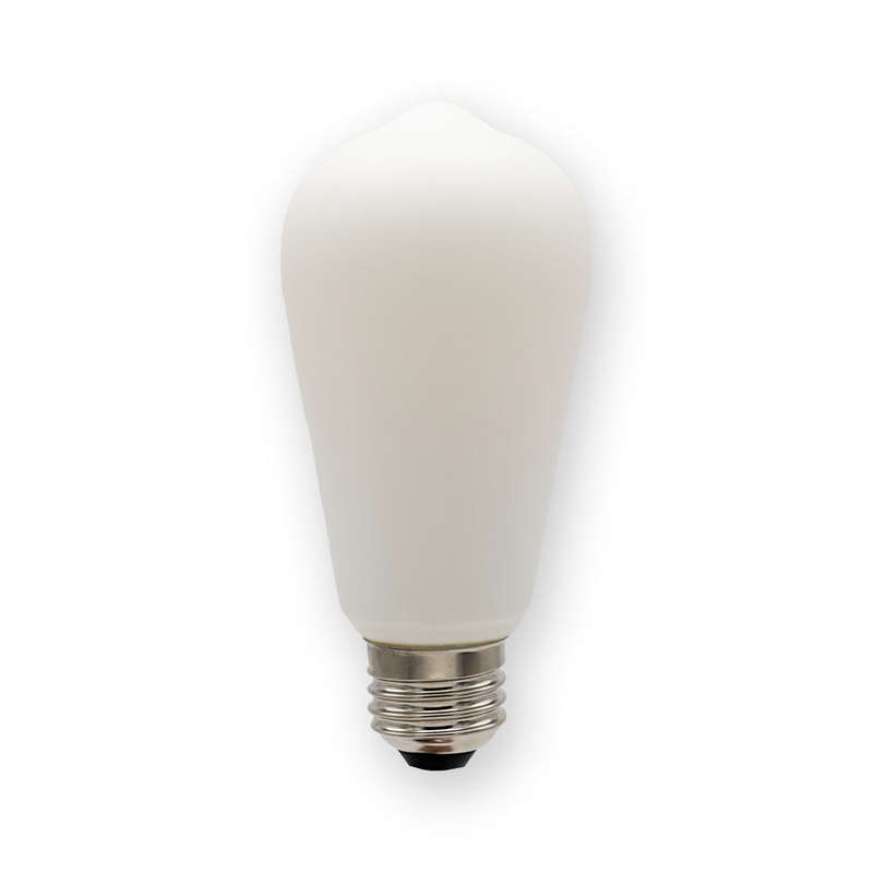 EmeryAllen EA-S19-7.0W-E26-309W-D S19 Bistro Light 120V Filament Bulb, 7W, 3000K, 700 Lumens
