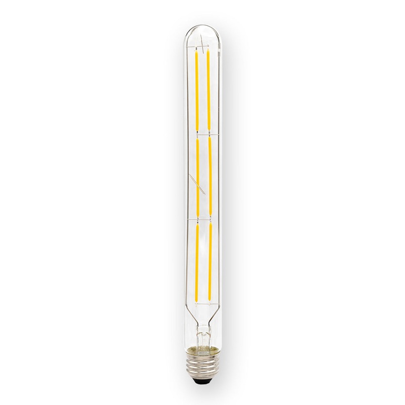 EmeryAllen EA-T10-6.0W-E26-300-3090-D Tubular T10 (E26 Base) 120V Filament Bulb, 6W, 3000K, 650 Lumens