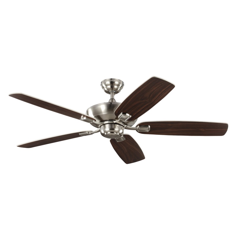 Generation Lighting 5COM52BS Colony 52"Ceiling Fan, Brushed Steel