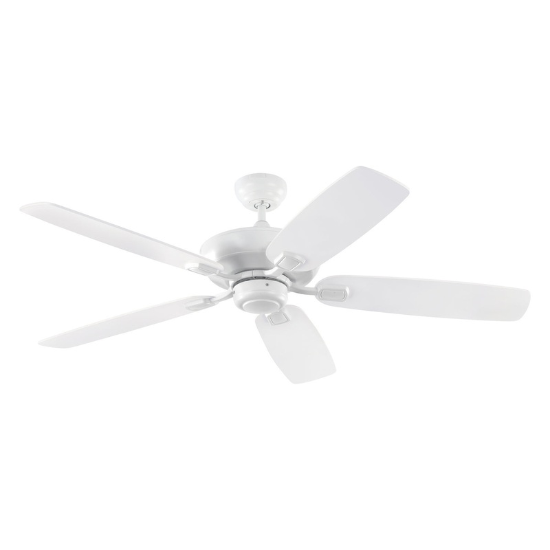 Generation Lighting 5COM52RZW Colony 52"Ceiling Fan, Matte White