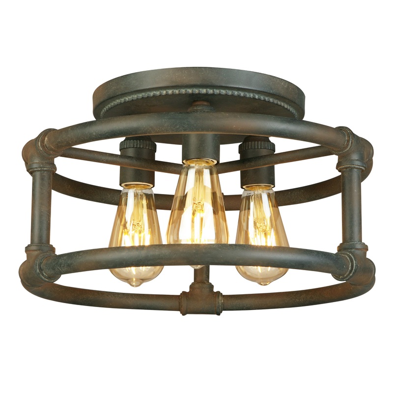 EGLO 202851A Wymer 3x60W Ceiling Light w/ Zinc Finish