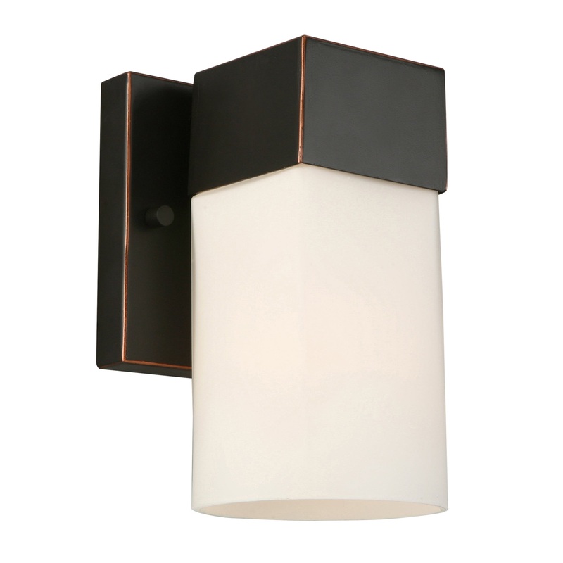 EGLO 202858A Ciara Springs 1x60W Wall Light w/ Oil Rubbed Bronze Finish & Frosted Glass