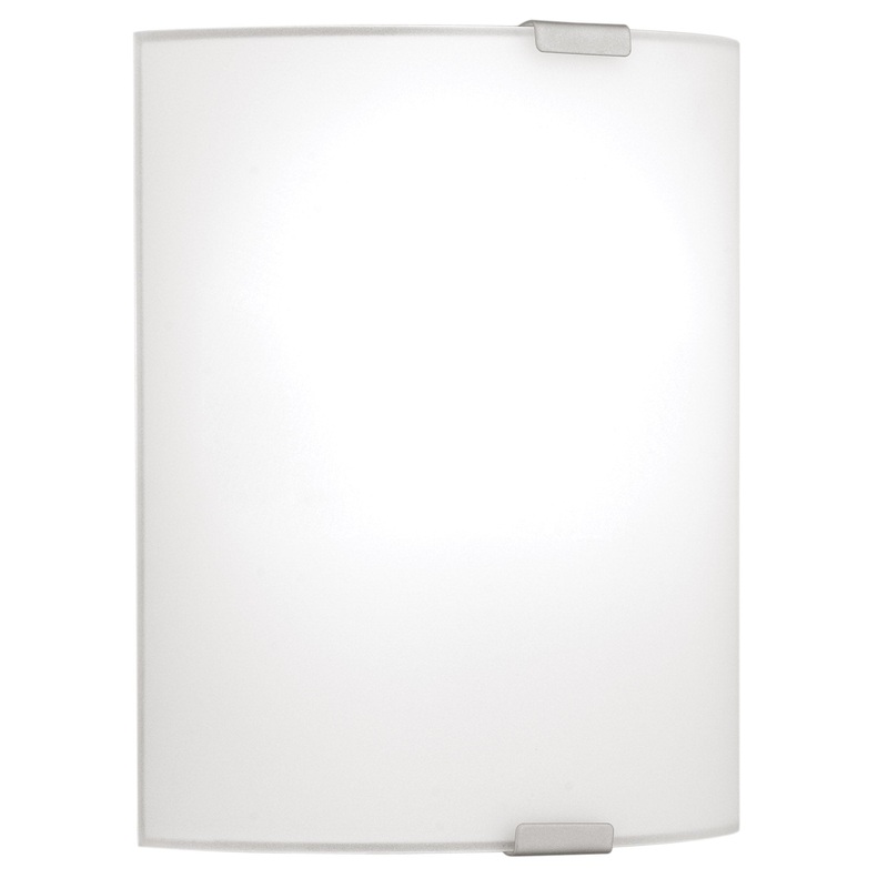 EGLO 84026A Grafik 1x100W Wall Light w/ Chrome Finish & Satin Glass