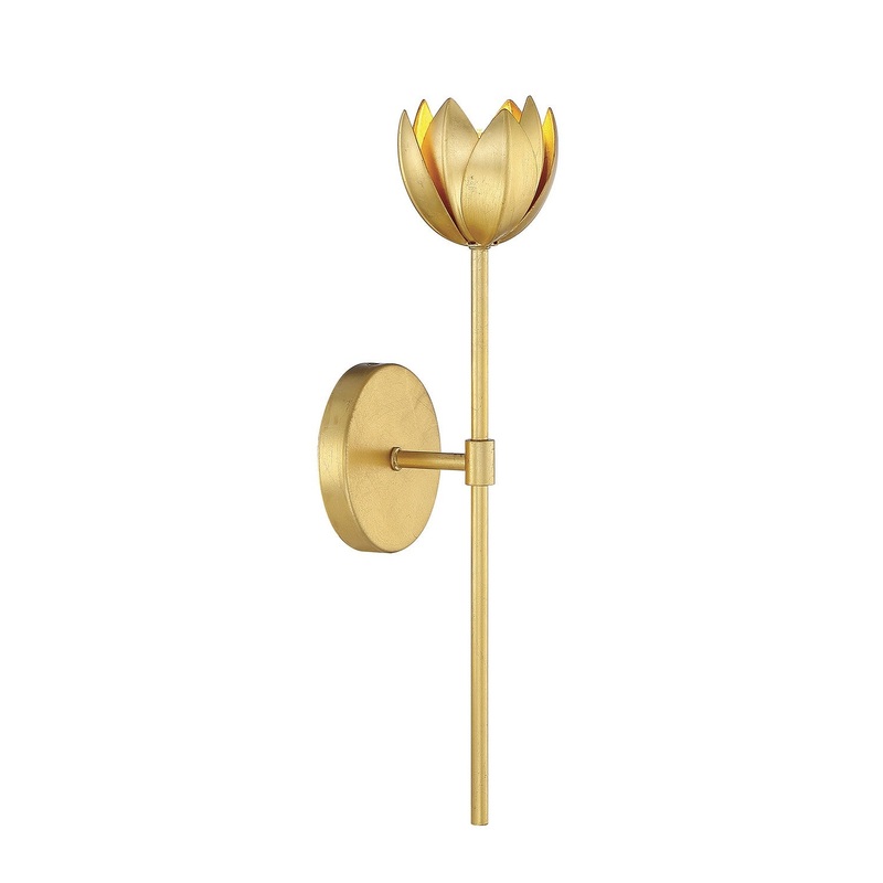 Shoppers Lighting SH90081TG Gracelyn One Light Wall Sconce, True Gold