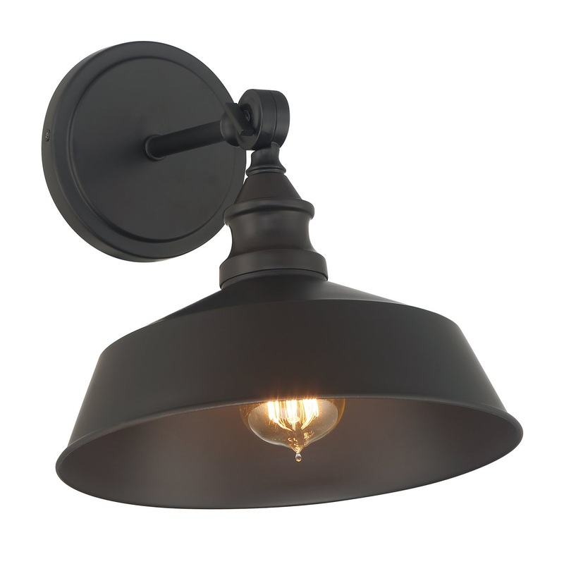 Shoppers Lighting SH90090ORB Lia One Light Wall Sconce, Oil Rubbed Bronze