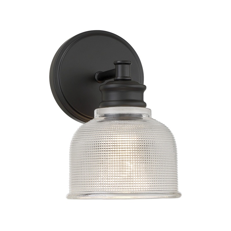 Shoppers Lighting SH90093MBK Eliza One Light Wall Sconce, Matte Black