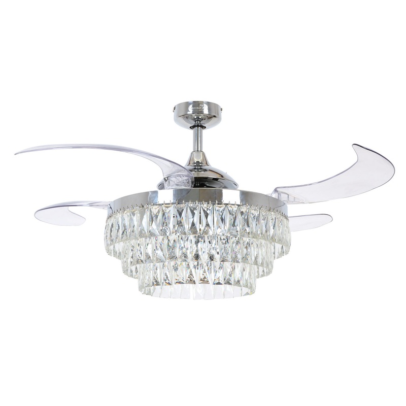 Beacon Fanaway 21292301 Veil 48" Ceiling Fan, Chrome