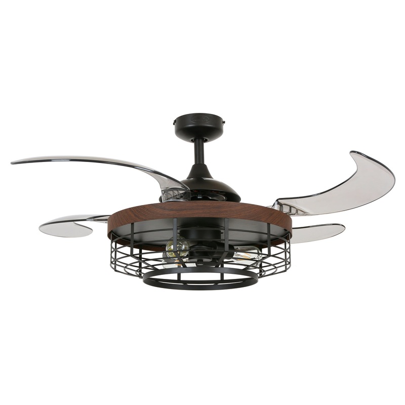 Beacon Fanaway 51106101 Montclair 48" Ceiling Fan, Black and Smoke