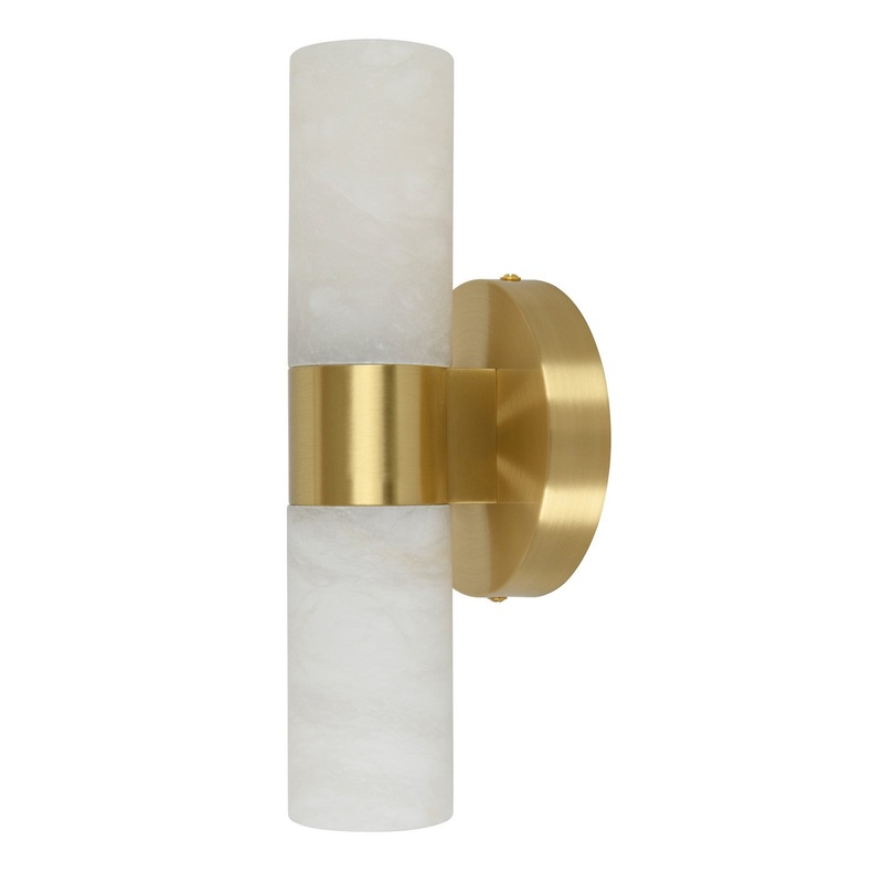 Beacon Lighting 03929301 Luella Two Light Wall Bracket, Brass