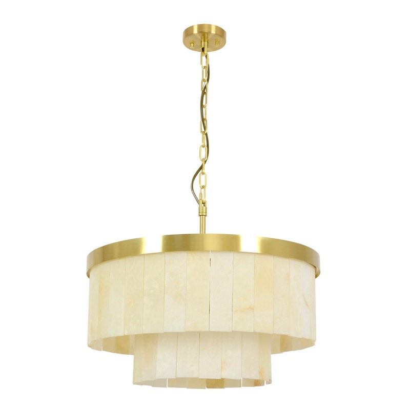 Beacon Lighting 05024001 Elora Nine Light Pendant, Brass