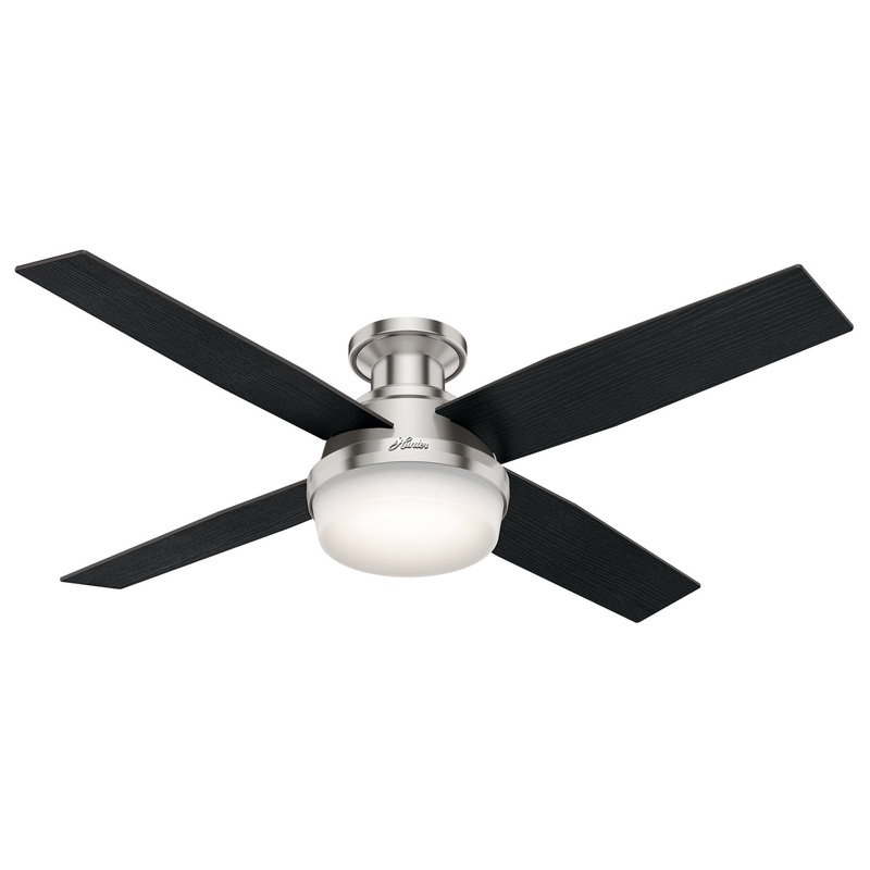 Hunter 59241 Dempsey 52" Ceiling Fan, Brushed Nickel