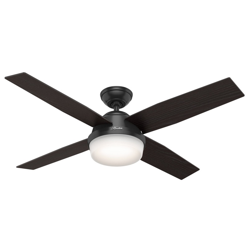 Hunter 59251 Dempsey 52" Ceiling Fan, Matte Black
