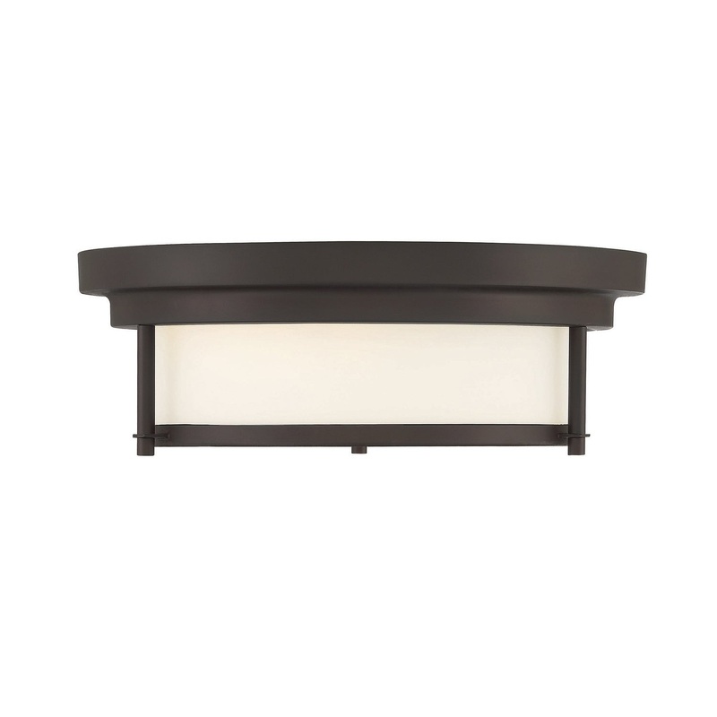 Shoppers Lighting SH60062ORB Ariana Two Light Flush Mount, Oil Rubbed Bronze
