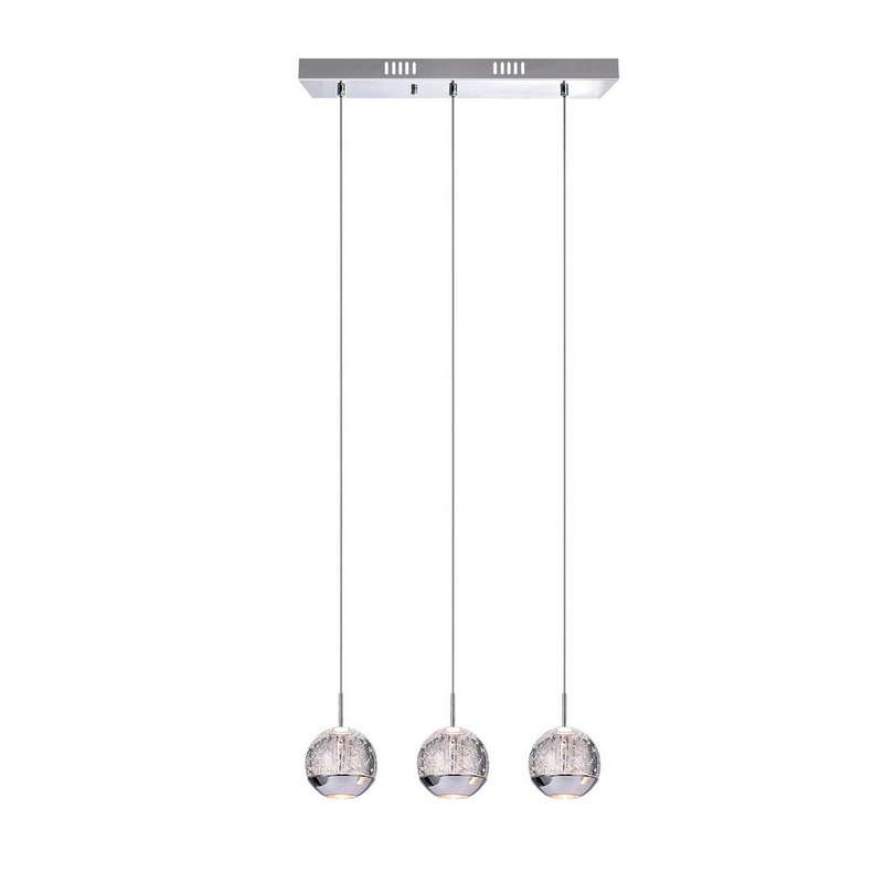 CWI Lighting 5444P16C-RC Perrier LED Pendant, Chrome (Discontinued)