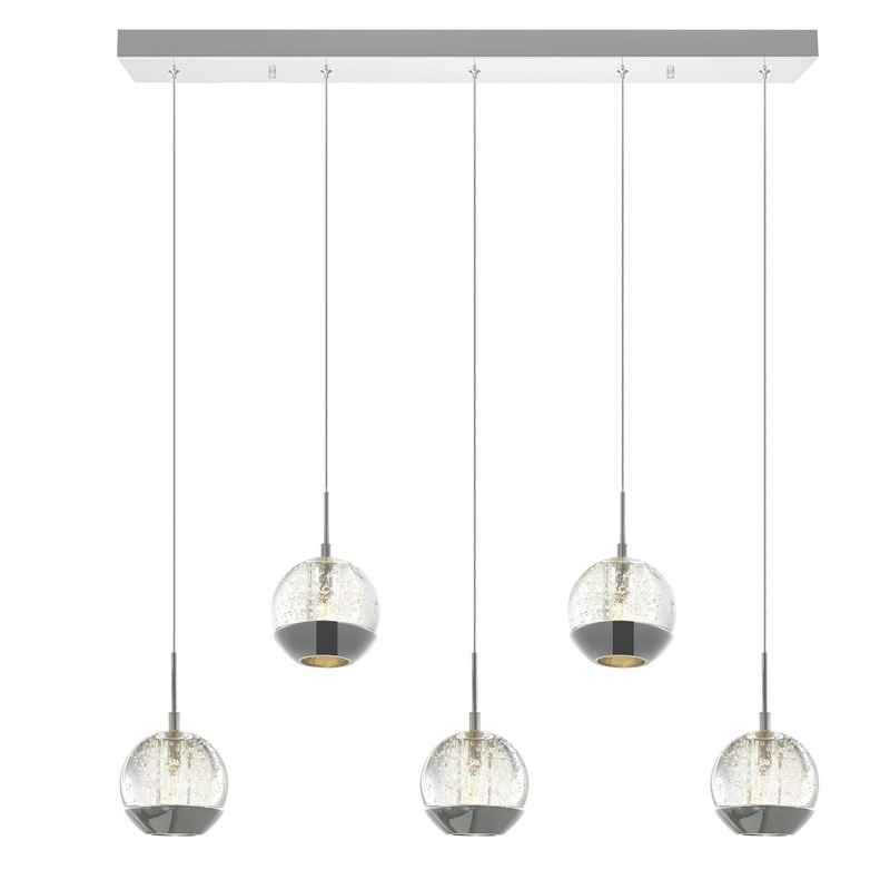 CWI Lighting 5444P28C-RC Perrier LED Pendant, Chrome