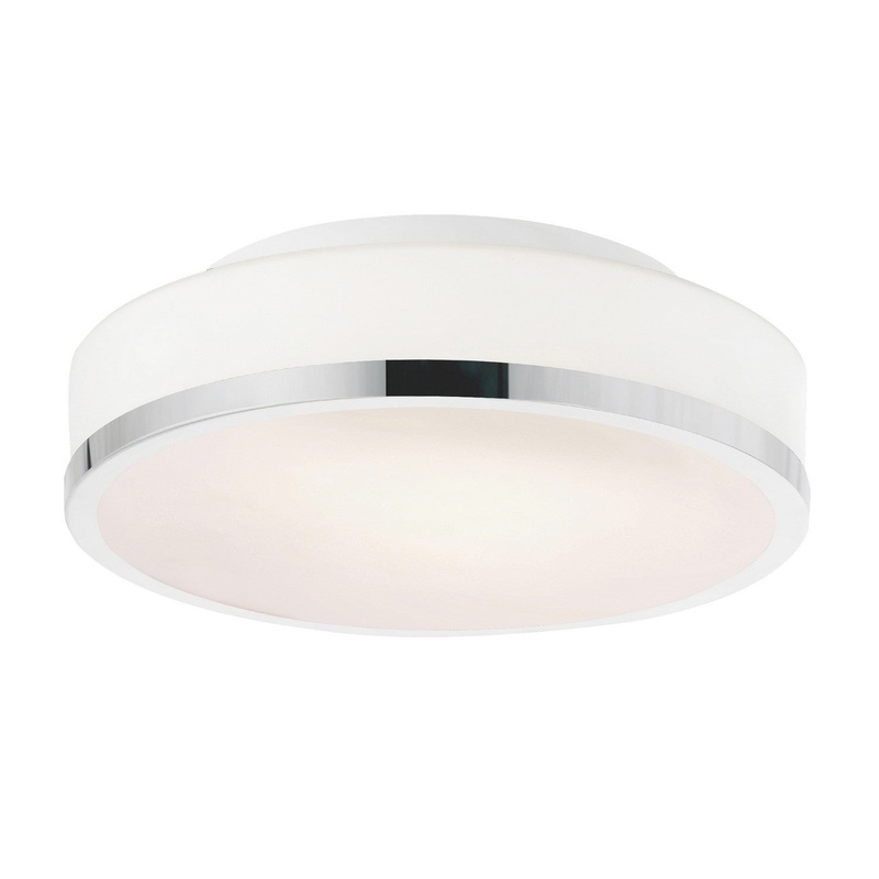 CWI Lighting 5479C10SN-R Frosted Two Light Flush Mount, Satin Nickel