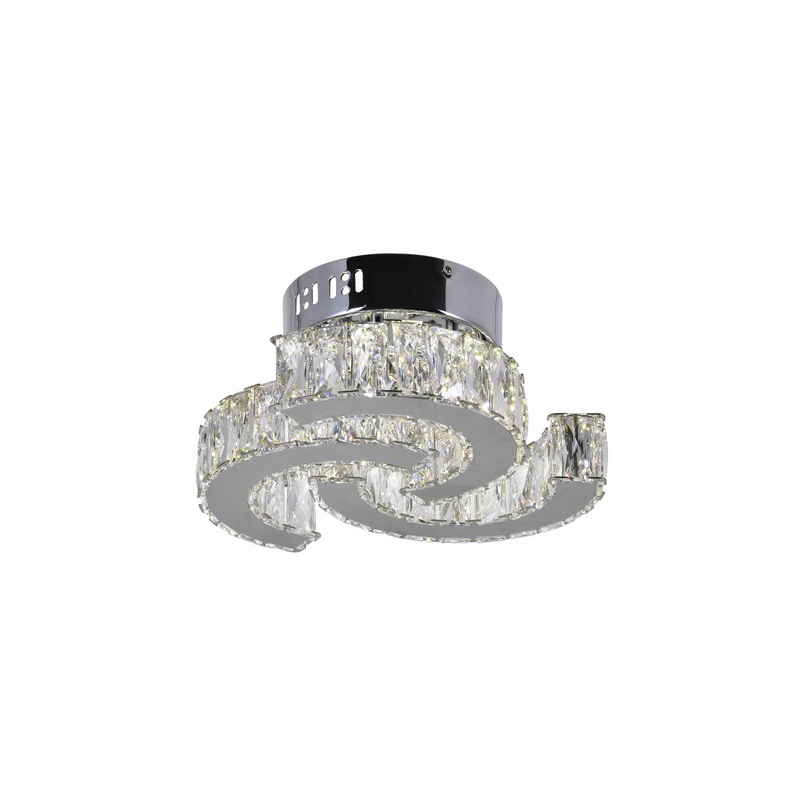 CWI Lighting 5614C11ST Vienna LED Flush Mount, Stainless Steel