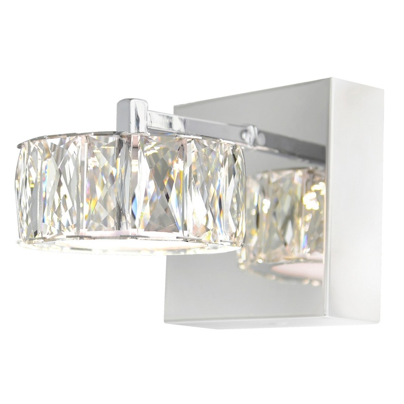 CWI Lighting 5625W5ST Milan LED Bathroom Sconce, Chrome