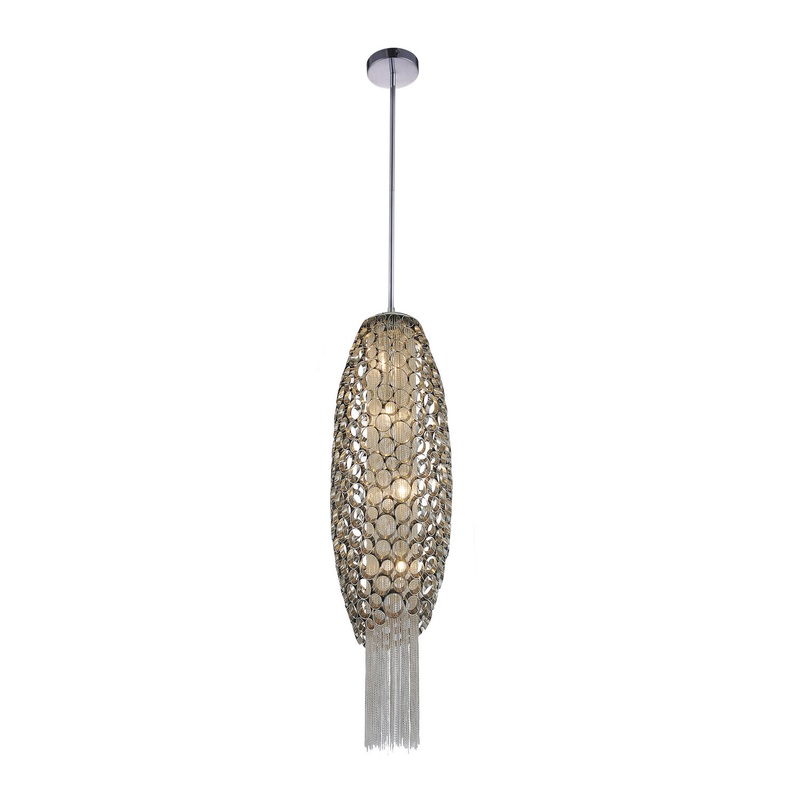 CWI Lighting 5631P10C-O Victoria Four Light Mini Pendant, Chrome