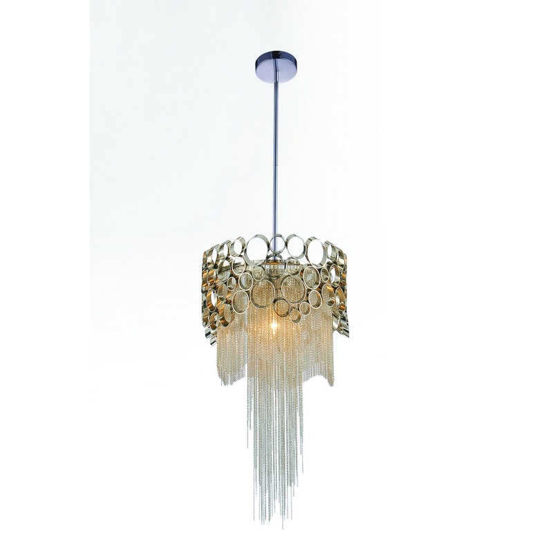 CWI Lighting 5631P10C-R Victoria One Light Mini Pendant, Chrome