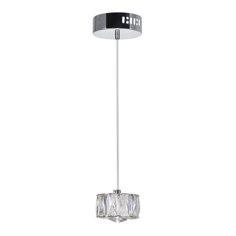 CWI Lighting 5636P4-1-601 Milan LED Mini Pendant, Chrome