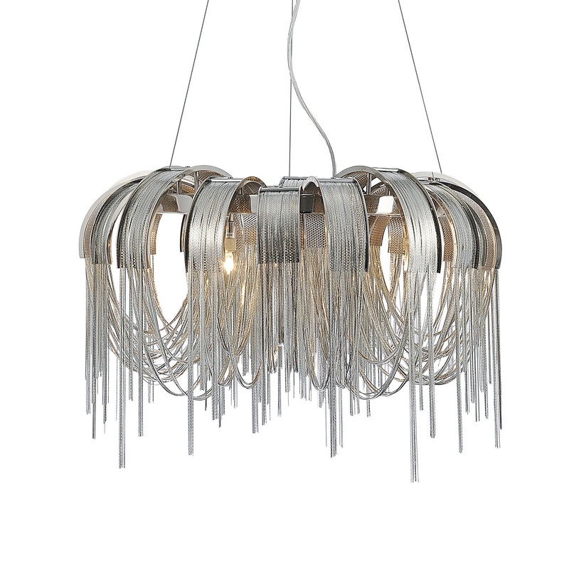 CWI Lighting 5637P24C Shirley Eight Light Chandelier, Chrome (Discontinued)