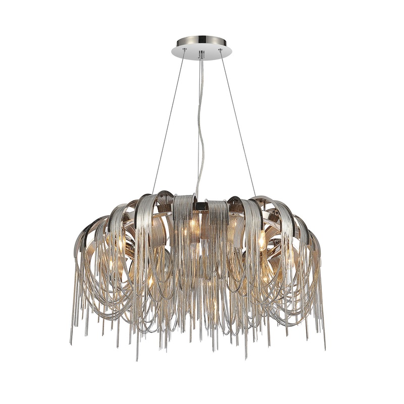 CWI Lighting 5637P32C Shirley Eight Light Chandelier, Chrome (Discontinued)