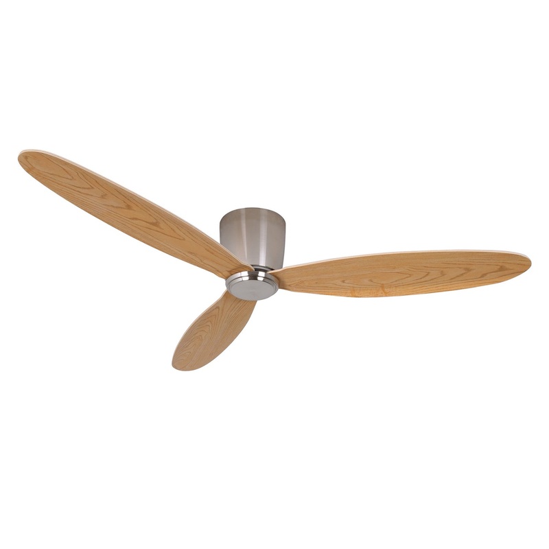 Lucci Air 21051901 Radar 52" Ceiling Fan, Brushed Chrome and Teak