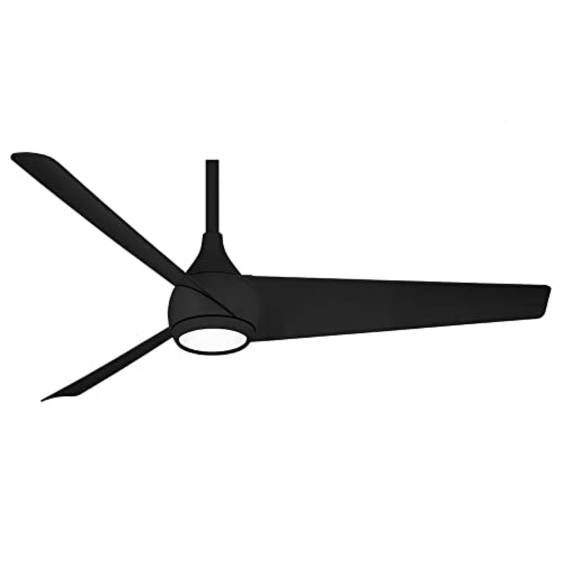Minka-Aire F678L-CL Twist 52" Ceiling Fan, Coal