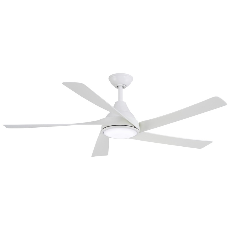 Minka-Aire F765L-WHF Transonic 56" Ceiling Fan, Flat White
