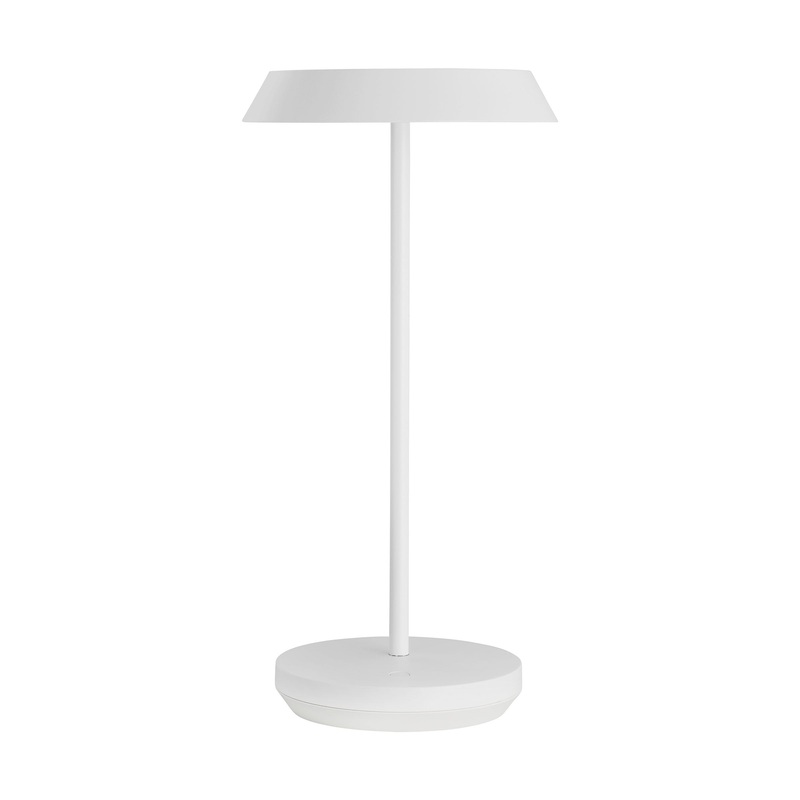 Visual Comfort Modern SLTB25927W Tepa Accent Rechargeable Table Lamp by Sean Lavin, Matte White