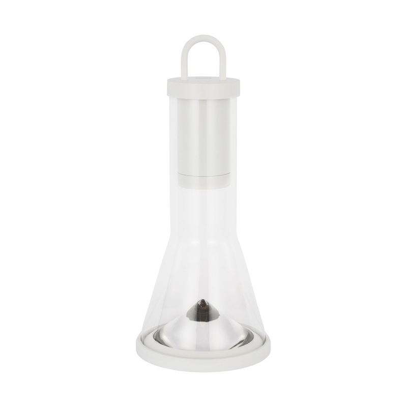 Visual Comfort Modern SLTB27327W Kandella Accent Rechargeable Table Lamp by Sean Lavin, Matte White