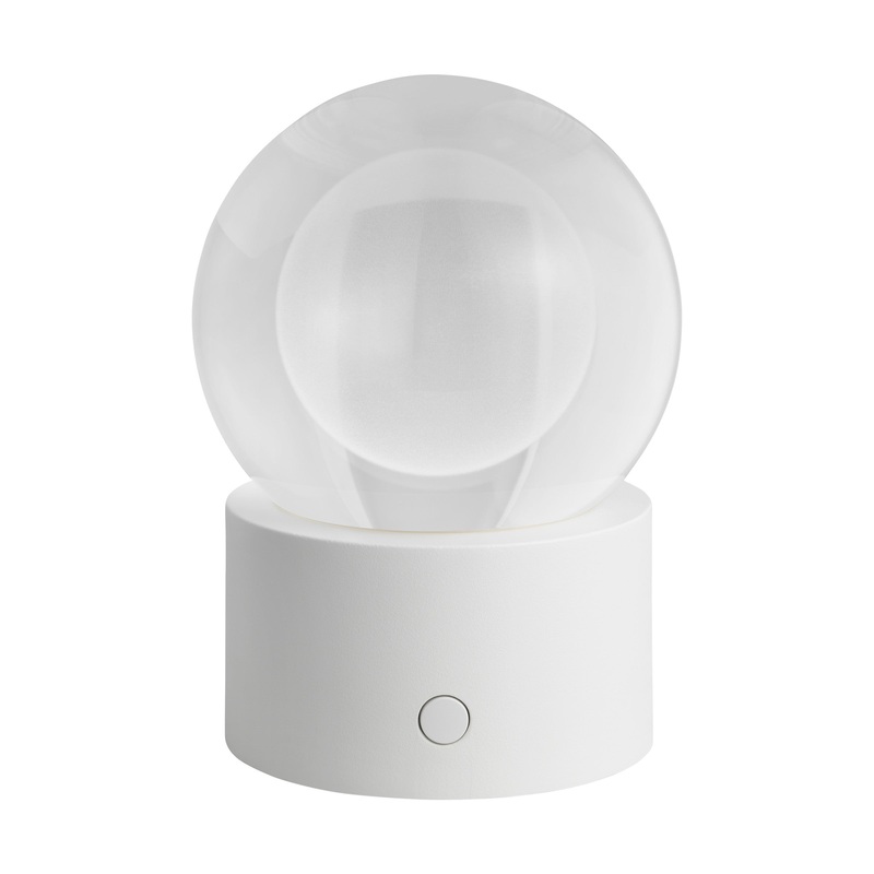 Visual Comfort Modern SLTB27427W Mina Accent Rechargeable Table Lamp by Sean Lavin, Matte White