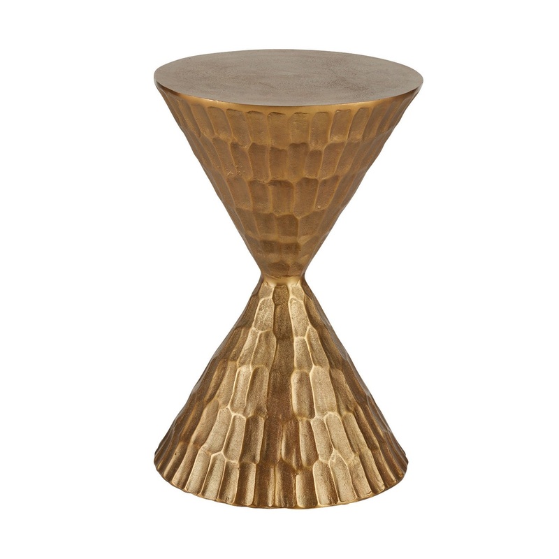 Arteriors FAI13 Castanza Accent Table Antique Brass
