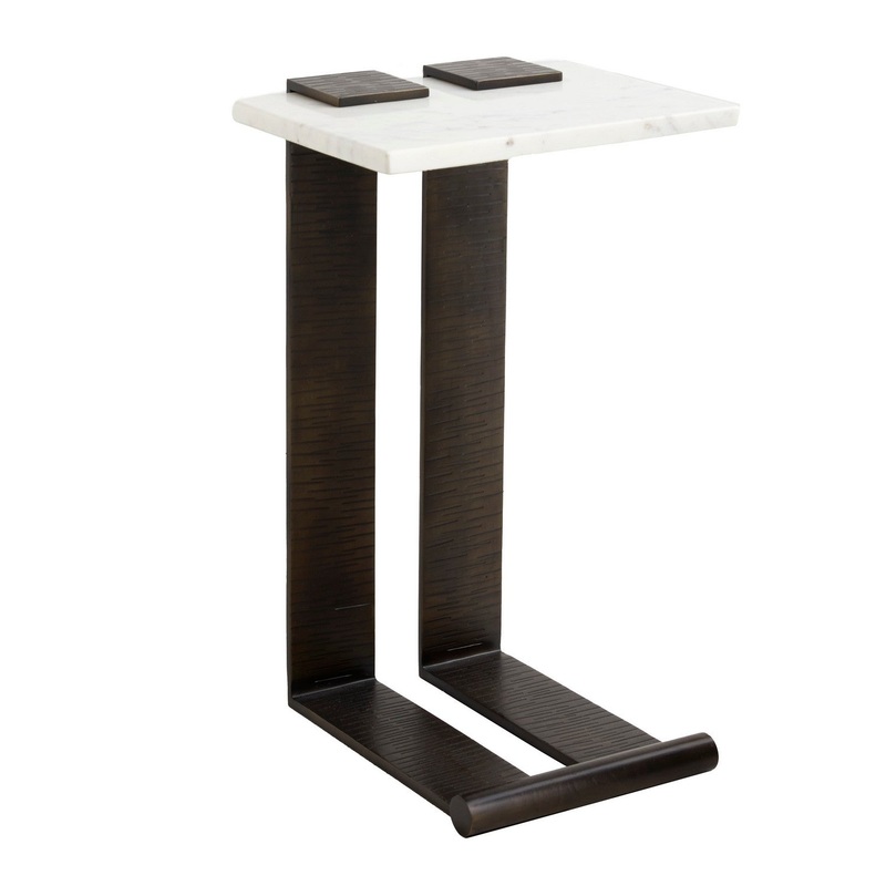Arteriors FAI16 McClain Accent Table White Marble