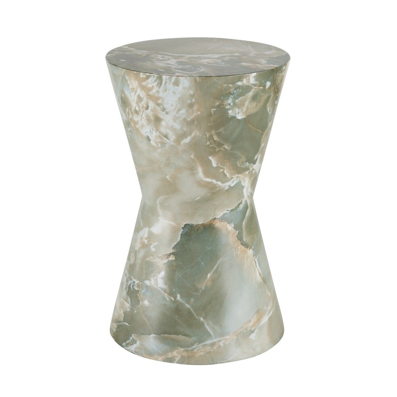 Arteriors FAS07 Costello Accent Table Jade Faux Marble