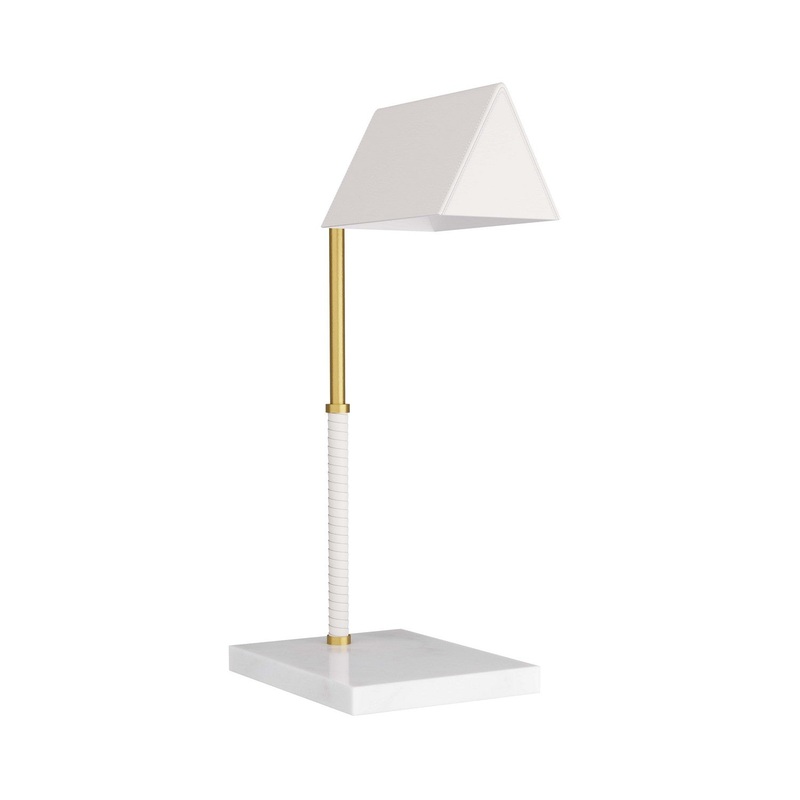 Arteriors PDC03 Tyson LED Table Lamp Antique Brass