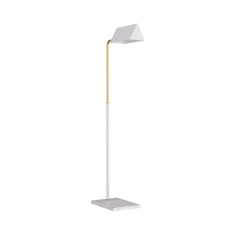 Arteriors PFC02 Tyson LED Floor Lamp Antique Brass