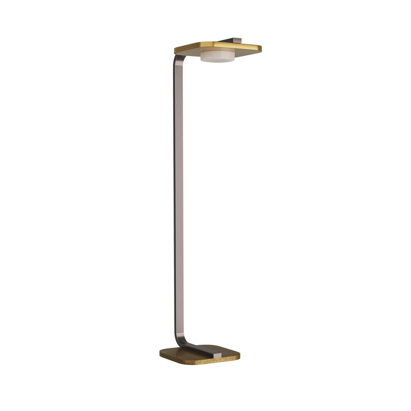 Arteriors PFC06 Trebeck LED Floor Lamp Antique Brass