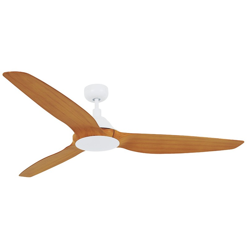 Beacon Lighting 211011010 Type A 60" Ceiling Fan White/Teak (Discontinued)