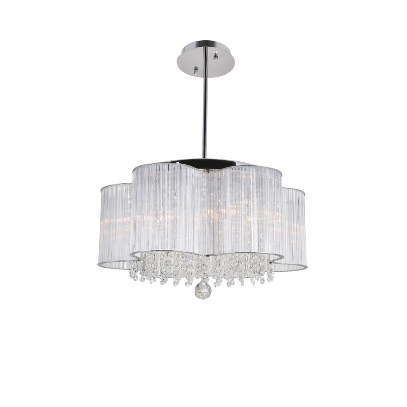 CWI Lighting 5319P20C Spring Morning Seven Light Chandelier, Chrome (Discontinued)