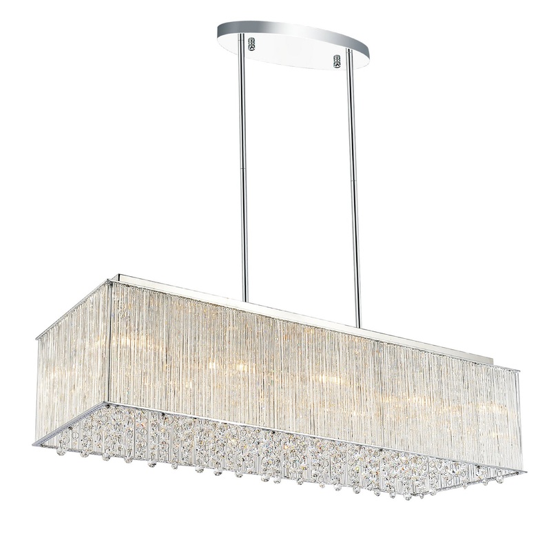 CWI Lighting 5319P32C-RC (Straight) Spring Morning Ten Light Chandelier, Chrome